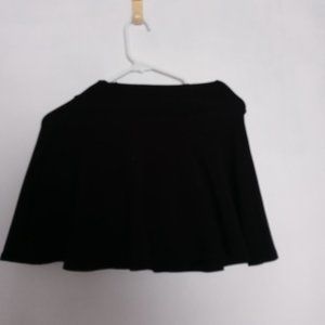 Black A-line Short Skort